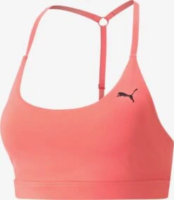 Puma Sport Behas Bustier Sport Bh Dames Pink