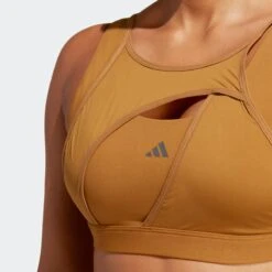ADIDAS PERFORMANCE Medium Support Bustier Sport Bh Powerimpact Luxe Dames Karamel -Sportieve Outfit Winkel 038469223f1dc3ae1eedf011529231ed