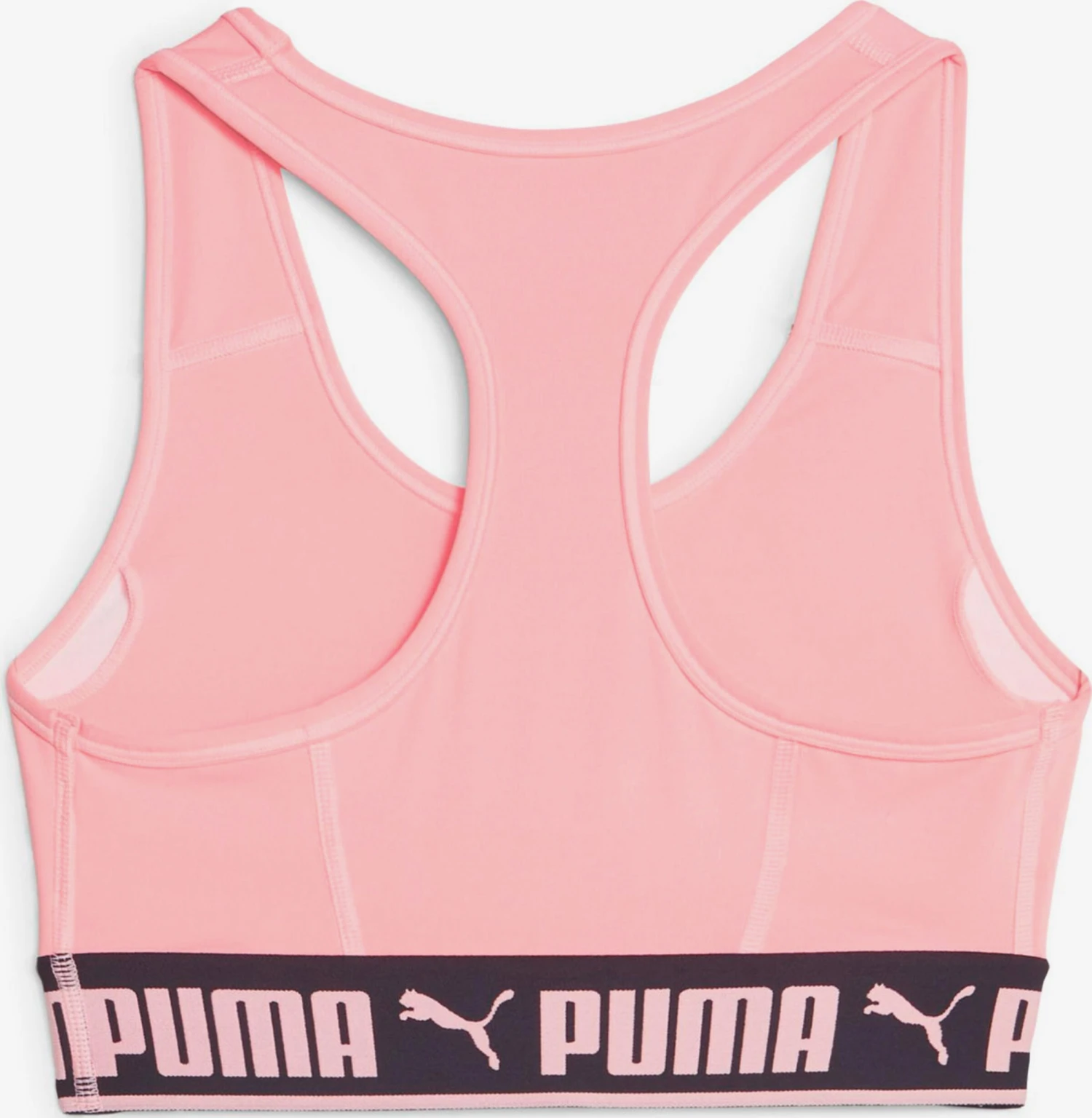 Puma Medium Support Bustier Sport Bh Dames Pink 4 Puma Medium Support Bustier Sport Bh Dames Pink - Afbeelding 2
