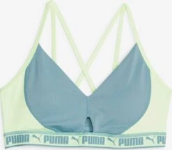 Puma Low Support Bustier Sport Bh Dames Blauw