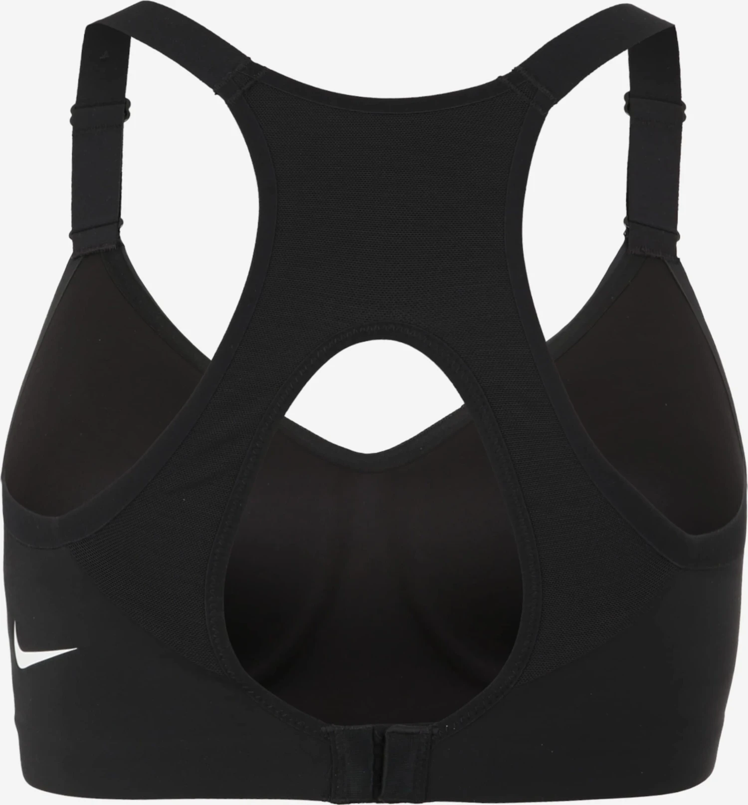 Nike Medium Support Bustier Sport Bh Rival Dames Zwart 4 Nike Medium Support Bustier Sport Bh Rival Dames Zwart - Afbeelding 2