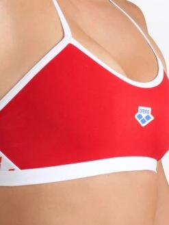 Arena Bikinis Bustier Sportbikini Dames Rood -Sportieve Outfit Winkel 097a80ee43feb74daec5f8932360a0d8