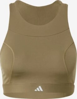 ADIDAS PERFORMANCE Medium Support Bustier Sport Bh Dames Olijfgroen