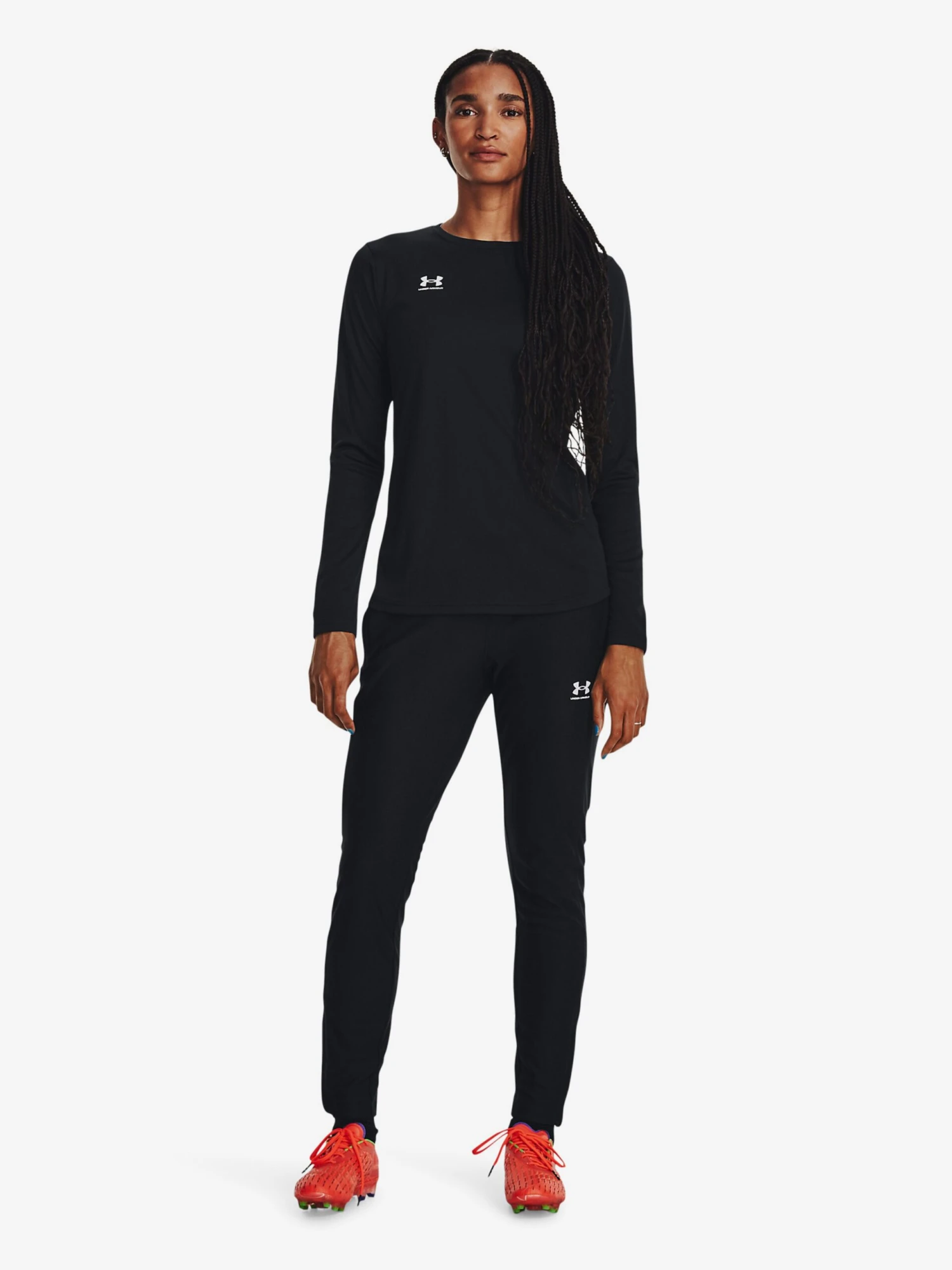 Under Armour Sportleggings Skinny Sportbroek Challenger Aus Piqué Dames Zwart 6 Under Armour Sportleggings Skinny Sportbroek Challenger Aus Piqué Dames Zwart - Afbeelding 4