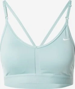 Nike Medium Support Bustier Sport Bh Indy Dames Mintgroen