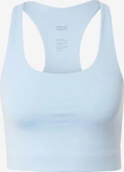 Girlfriend Collective Medium Support Bustier Sport Bh PALOMA Dames Lichtblauw