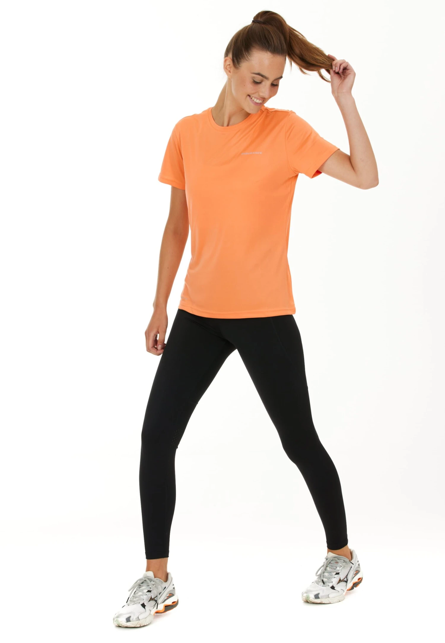 Endurance Functionele Shirts Functioneel Shirt Keily Dames Oranje 5 Endurance Functionele Shirts Functioneel Shirt Keily Dames Oranje - Afbeelding 3