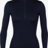 Icebreaker Longsleeves Functioneel Shirt Dames Navy -Sportieve Outfit Winkel 1bba9f25fe9cab45107f381e41ec9624