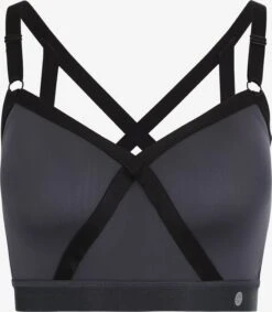 ATHLECIA High Support Bustier Sport Bh Peony Dames Antraciet / Donkergrijs