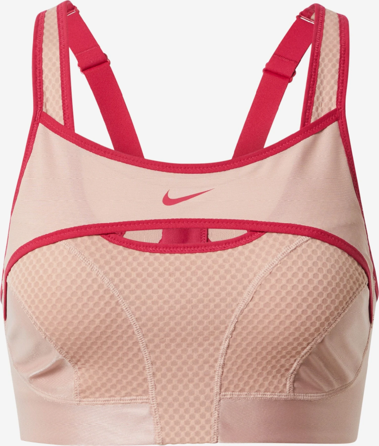 Nike High Support Bustier Sport Bh Alpha Dames Rosa / Pitaja Roze 3 Nike High Support Bustier Sport Bh Alpha Dames Rosa / Pitaja Roze