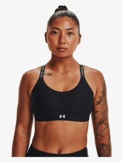 Under Armour Medium Support Bustier Sport Bh Infinity Dames Zwart -Sportieve Outfit Winkel 1e3a3a19d80d8abe4e15d117018994a5