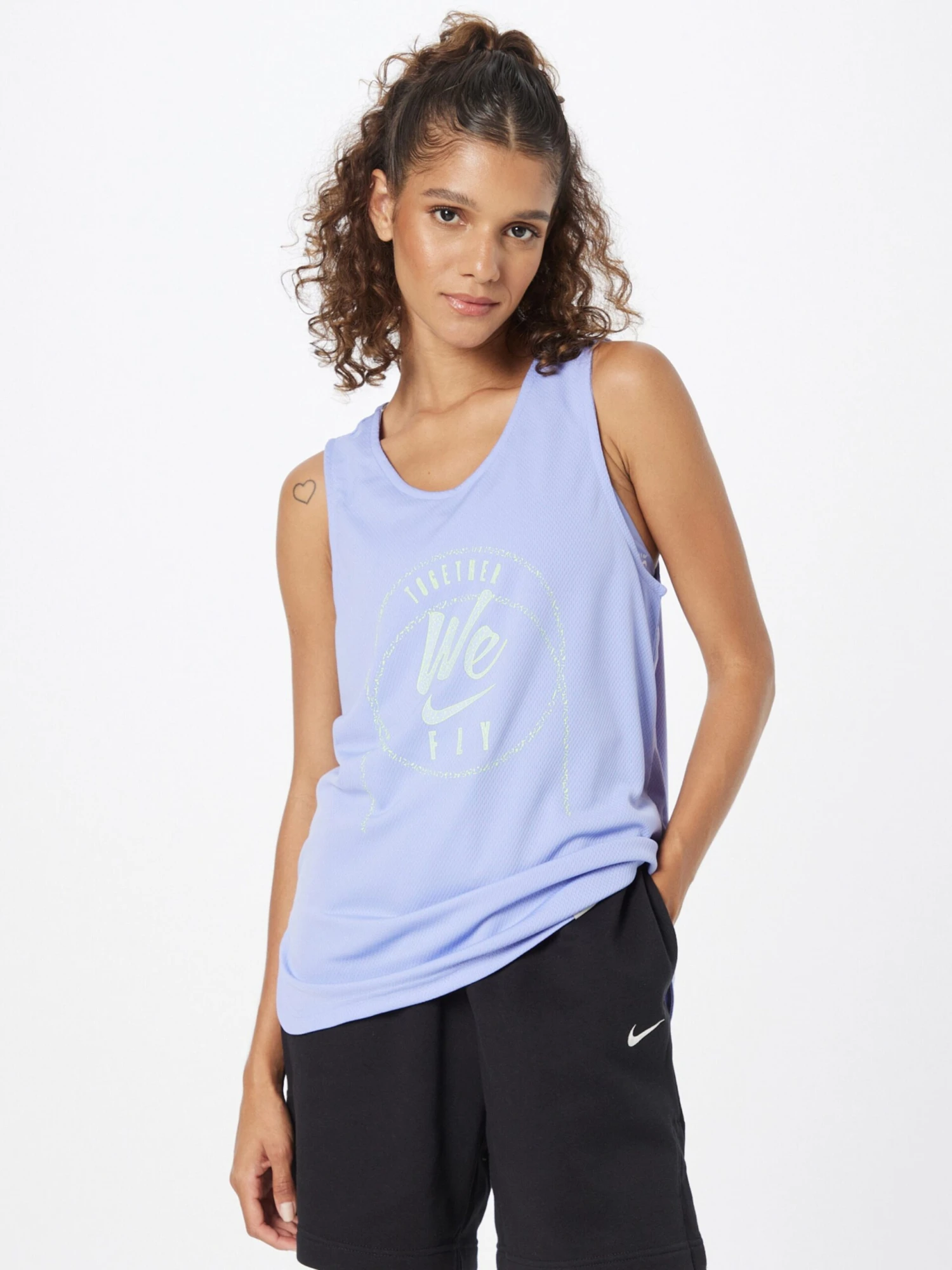 Nike Sporttops Sporttop Dames Violetblauw 5 Nike Sporttops Sporttop Dames Violetblauw - Afbeelding 3