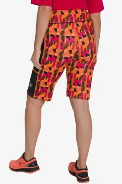 Ulla Popken Shorts Slimfit Sportbroek Dames Oranje -Sportieve Outfit Winkel 26804f99b4bed48a50e453914d92e484
