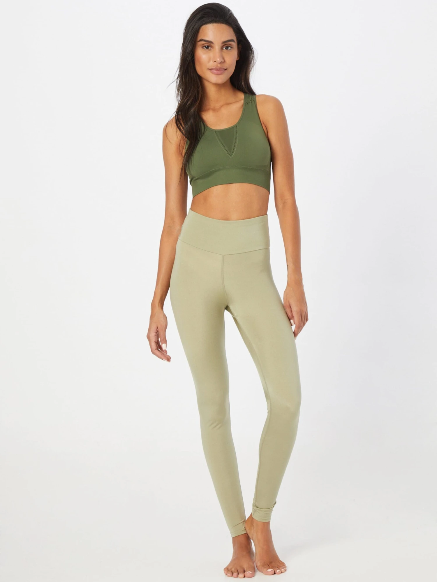 Hey Honey Sportleggings Skinny Sportbroek Dames Olijfgroen 7 Hey Honey Sportleggings Skinny Sportbroek Dames Olijfgroen - Afbeelding 5