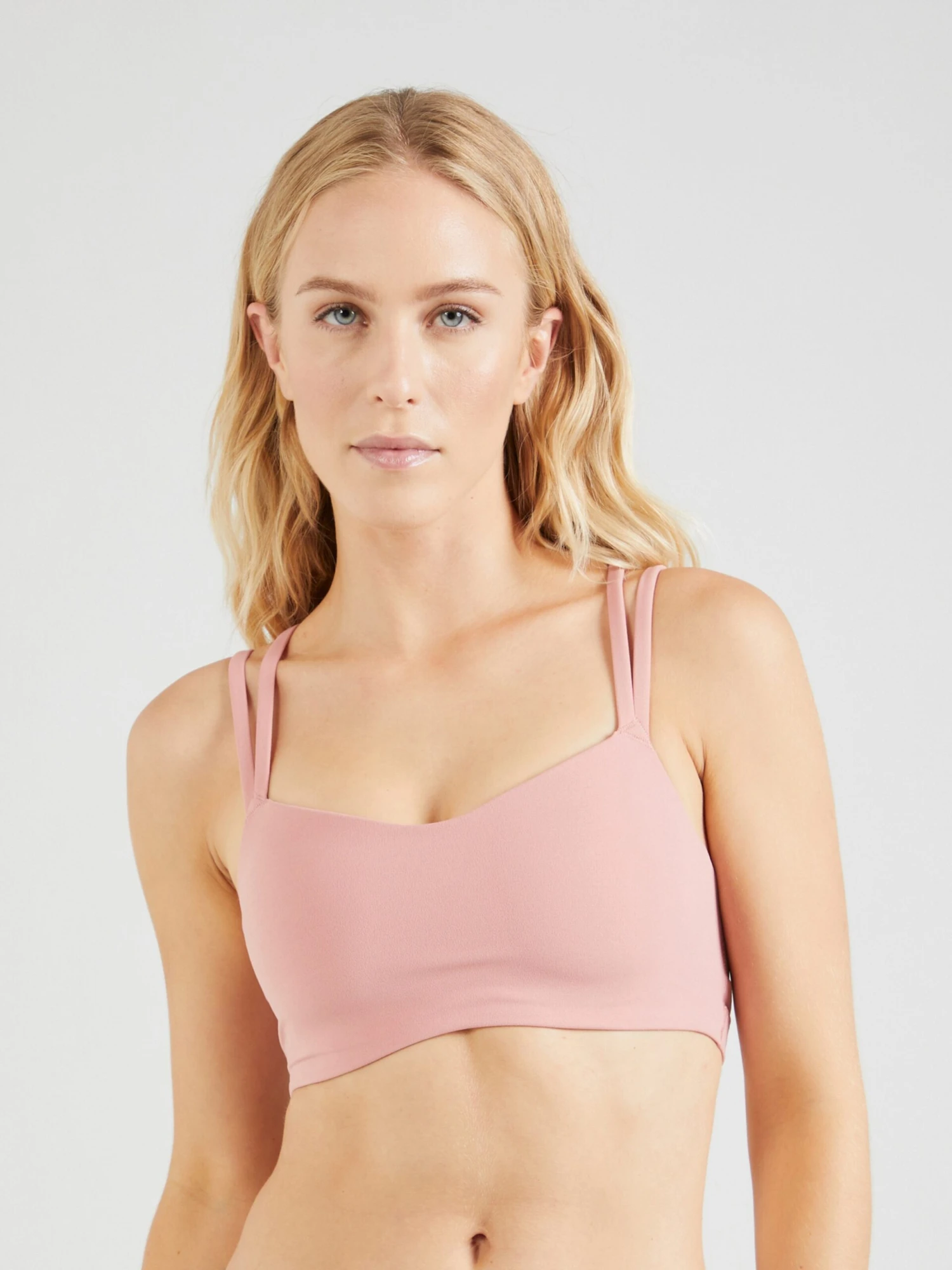 Nike Low Support Bustier Sport Bh Dames Pastelrood 4 Nike Low Support Bustier Sport Bh Dames Pastelrood - Afbeelding 2