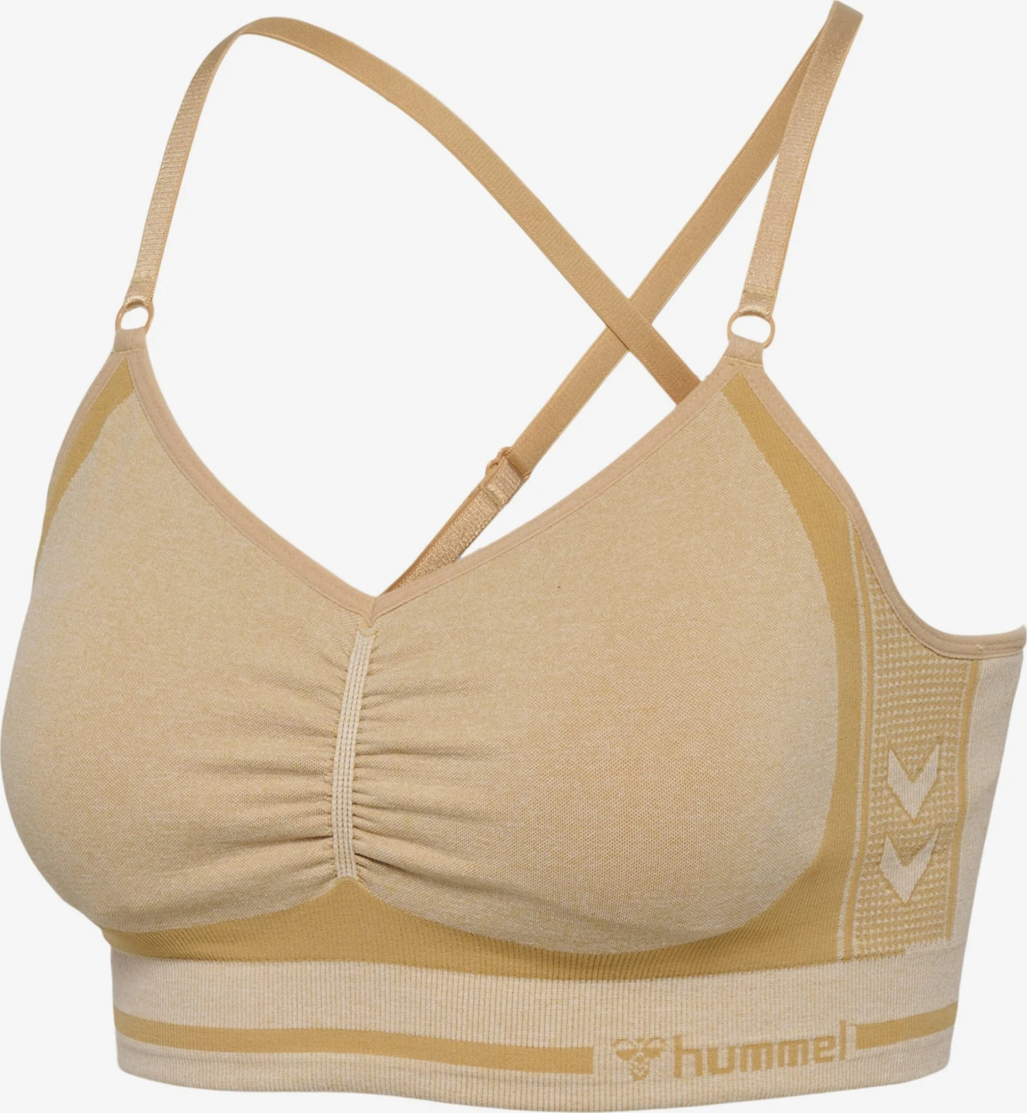 Hummel Low Support Bustier Sport Bh Dames Geel / Geel Gemêleerd 5 Hummel Low Support Bustier Sport Bh Dames Geel / Geel Gemêleerd - Afbeelding 3