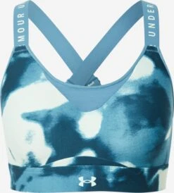 Under Armour Medium Support Bustier Sport Bh Infinity Dames Lichtblauw