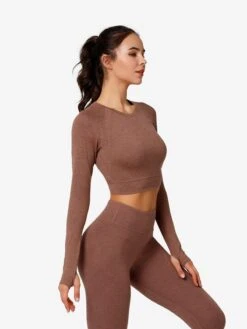 Longsleeves Functioneel Shirt Haily Dames Oranje Gemêleerd -Sportieve Outfit Winkel 2cd6f1225d1b320c5b9c925ea4f9f326