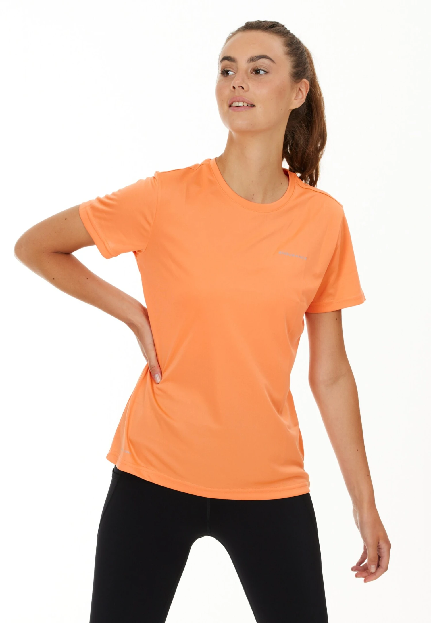 Endurance Functionele Shirts Functioneel Shirt Keily Dames Oranje 6 Endurance Functionele Shirts Functioneel Shirt Keily Dames Oranje - Afbeelding 4
