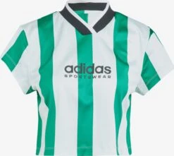 Adidas Sportswear T-shirts Functioneel Shirt Dames Groen / Wit