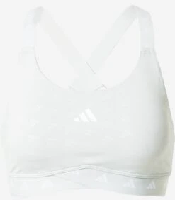 ADIDAS PERFORMANCE Medium Support Bustier Sport Bh PowerImpact Dames Offwhite / Wolwit
