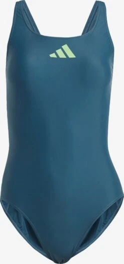 ADIDAS PERFORMANCE Badpakken Bustier Sportbadpak Dames Blauw