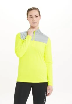 Endurance Longsleeves Functioneel Shirt Tusina Dames Neongeel / Donkergrijs -Sportieve Outfit Winkel 3a7193b373f2bddb650f4f07946124d6
