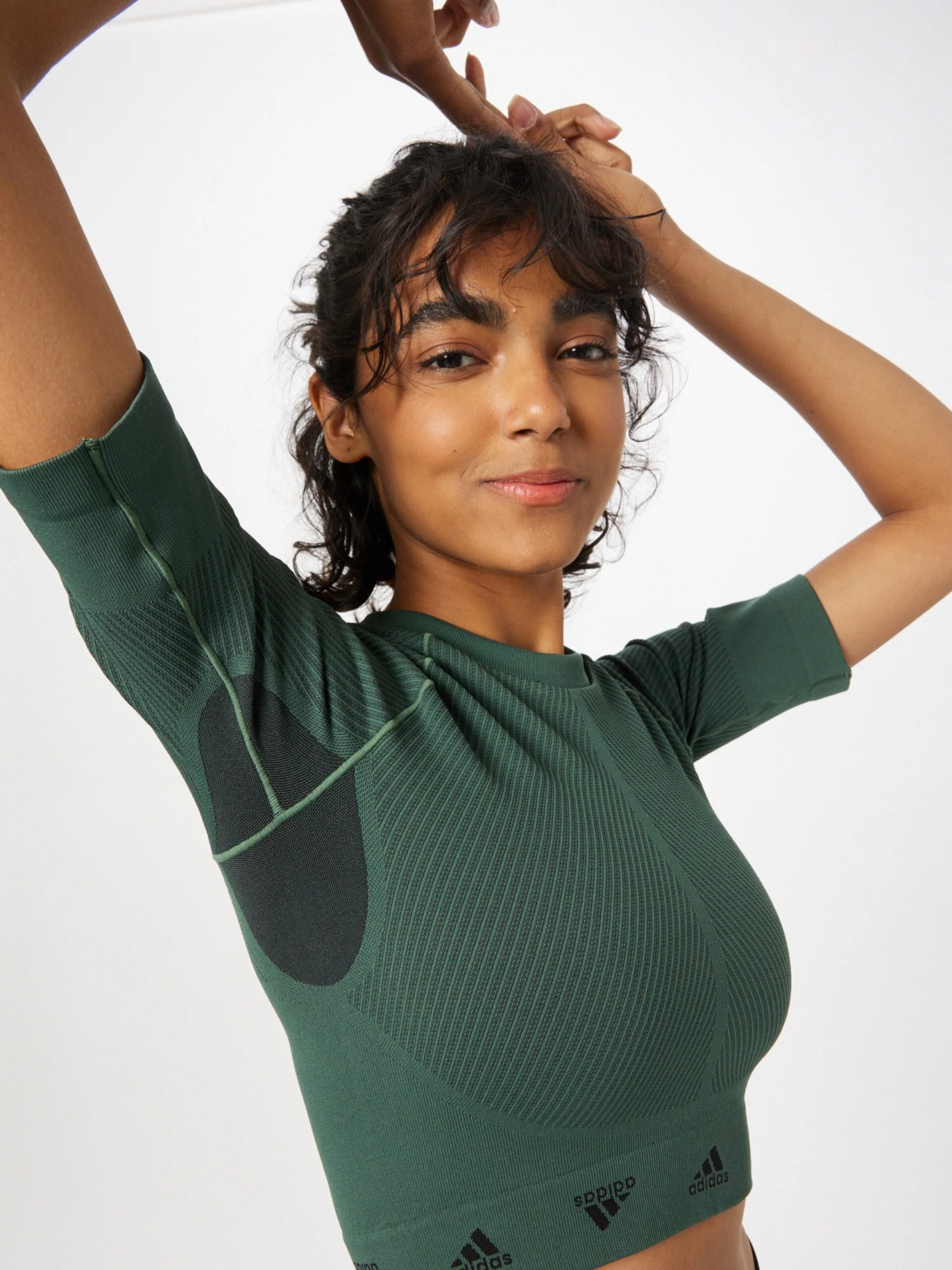 Adidas Sportswear Functionele Shirts Functioneel Shirt Dames Kaki 4 Adidas Sportswear Functionele Shirts Functioneel Shirt Dames Kaki - Afbeelding 2