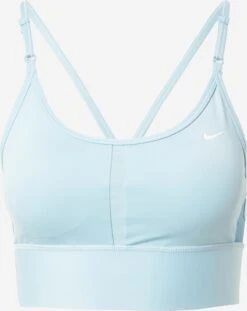 Nike Low Support Bustier Sport Bh INDY Dames Hemelsblauw / Lichtblauw
