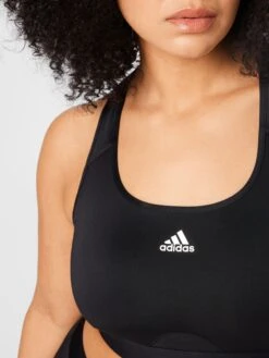 Adidas Sportswear Medium Support Bustier Sport Bh Powerreact Dames Zwart -Sportieve Outfit Winkel 41921ccccafd211dc9abba70c7d23d8f