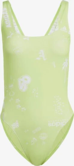 Adidas Sportswear Badpakken Sportbadpak Dames Lichtgroen