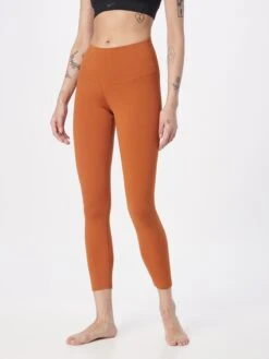 Nike Sportleggings Skinny Sportbroek Dames Donkeroranje -Sportieve Outfit Winkel 4397988de64961dbdec78fad9fcb47e2
