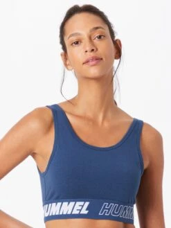 Hummel Low Support Bustier Sport Bh MAJA Dames Navy / Zwart -Sportieve Outfit Winkel 43d6993dc6382bf05125efaf1a09fc33