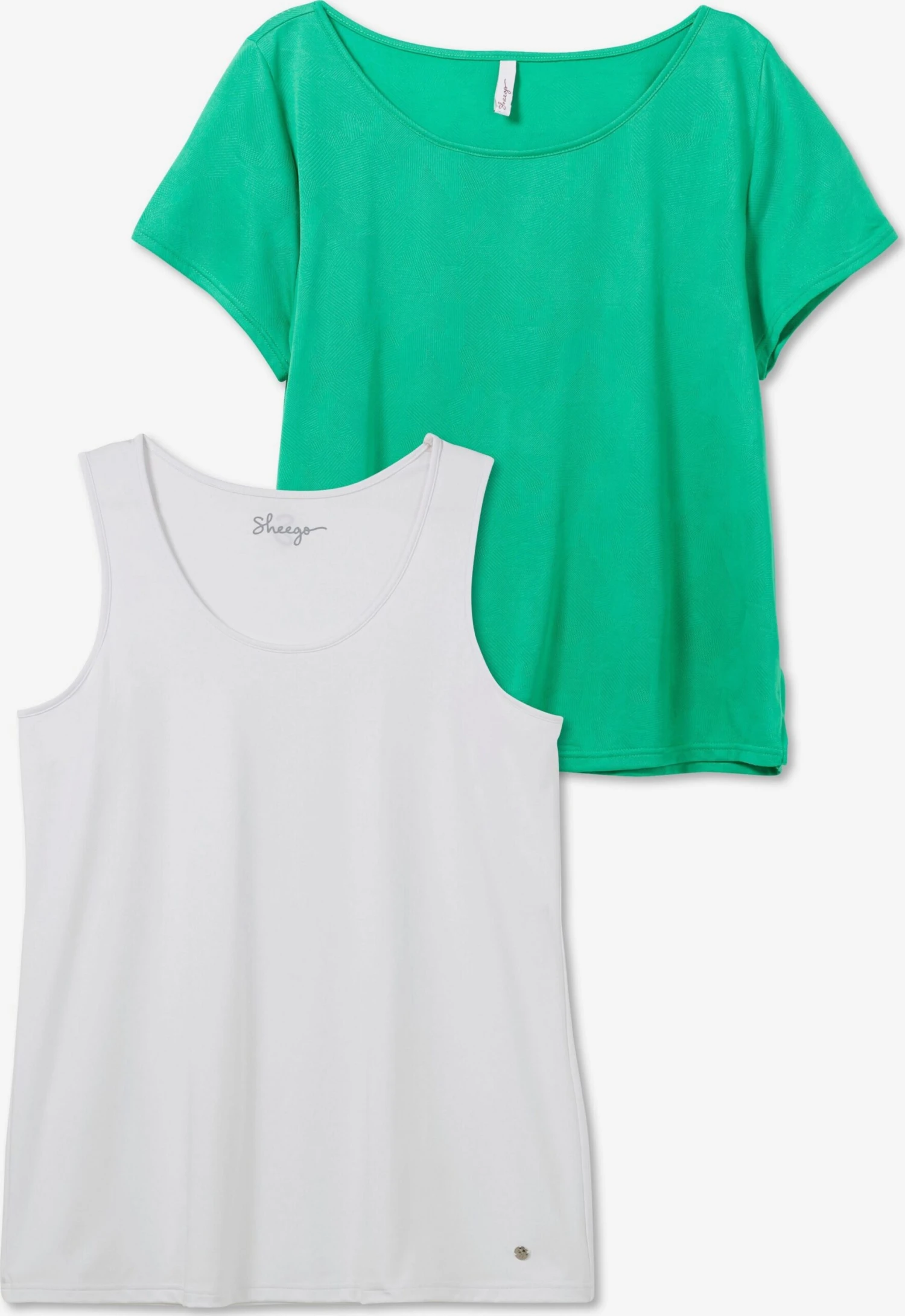 Sheego Functionele Shirts Functioneel Shirt Dames Groen 3 Sheego Functionele Shirts Functioneel Shirt Dames Groen