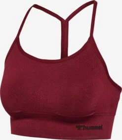 Hummel Low Support Bustier Sport Bh Dames Merlot -Sportieve Outfit Winkel 4a39f1984e17ef04ffa42df91e832ad4
