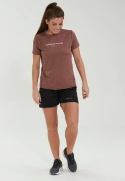 Endurance Functionele Shirts Functioneel Shirt WANGE Dames Bruin -Sportieve Outfit Winkel 4a41b9b113cafbfcc4e1b328d2371b92