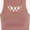 ATHLECIA Medium Support Bustier Sport Bh Okalia Dames Roestbruin -Sportieve Outfit Winkel 4c7986b1223e9c029414c7551d5d7e8d