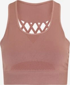 ATHLECIA Medium Support Bustier Sport Bh Okalia Dames Roestbruin