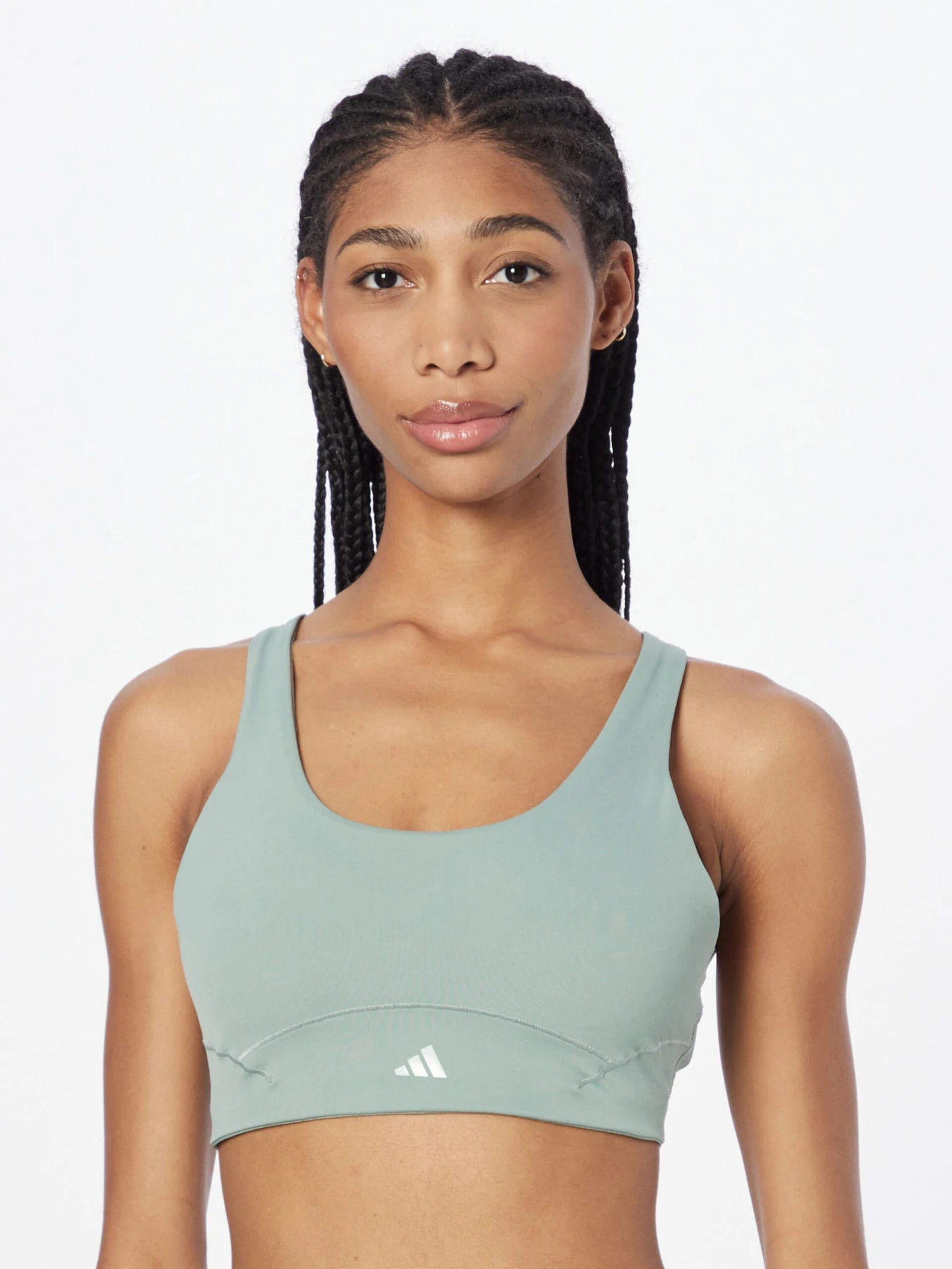 ADIDAS PERFORMANCE Medium Support Bustier Sport Bh Dames Mintgroen 4 ADIDAS PERFORMANCE Medium Support Bustier Sport Bh Dames Mintgroen - Afbeelding 2