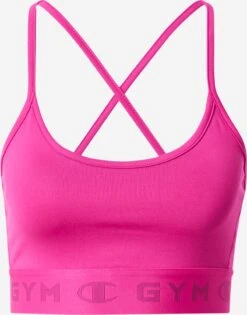 Low Support Bustier Sport Bh Dames Pink / Donkerroze