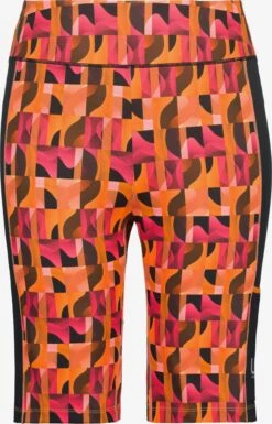 Ulla Popken Shorts Slimfit Sportbroek Dames Oranje