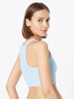 Girlfriend Collective Medium Support Bustier Sport Bh DYLAN Dames Lichtblauw -Sportieve Outfit Winkel 566bc353b8f5bb47386e53839d5bc474