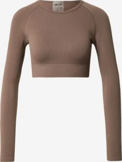 Aim'n Longsleeves Functioneel Shirt Dames Chocoladebruin