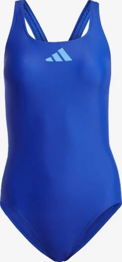 ADIDAS PERFORMANCE Badpakken Bustier Sportbadpak Dames Navy / Lichtblauw