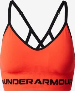 Under Armour Low Support Bustier Sport Bh Dames Oranjerood
