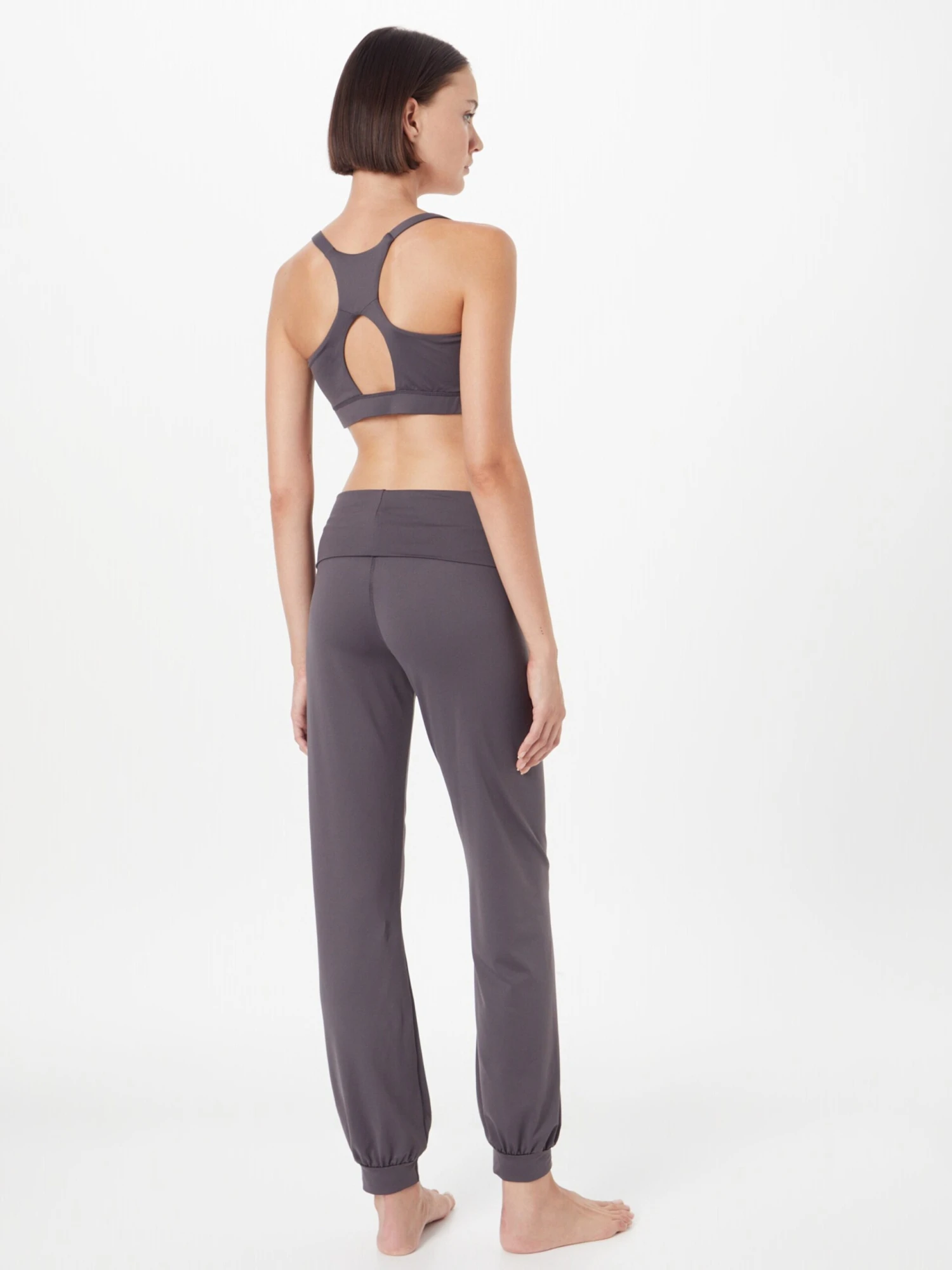 Trainingsbroeken Tapered Sportbroek Breath Dames Taupe 6 Trainingsbroeken Tapered Sportbroek Breath Dames Taupe - Afbeelding 4