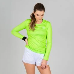 BIDI BADU Longsleeves Functioneel Shirt Pia Tech Dames Neongroen -Sportieve Outfit Winkel 5d7d217c88e78764fe4e0872a38434cc