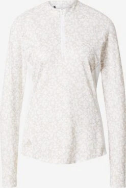 Adidas Golf Longsleeves Functioneel Shirt Dames Taupe / Wit