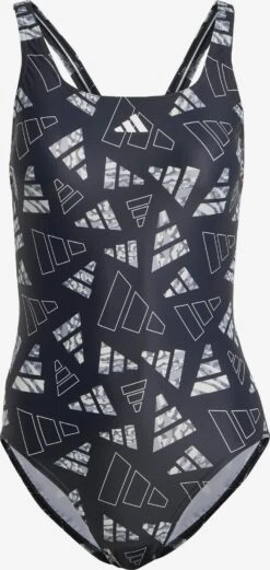 ADIDAS PERFORMANCE Badpakken Bustier Sportbadpak Dames Zwart