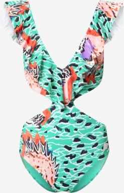 Roxy Badpakken Sportbadpak STELLA Dames Jade Groen